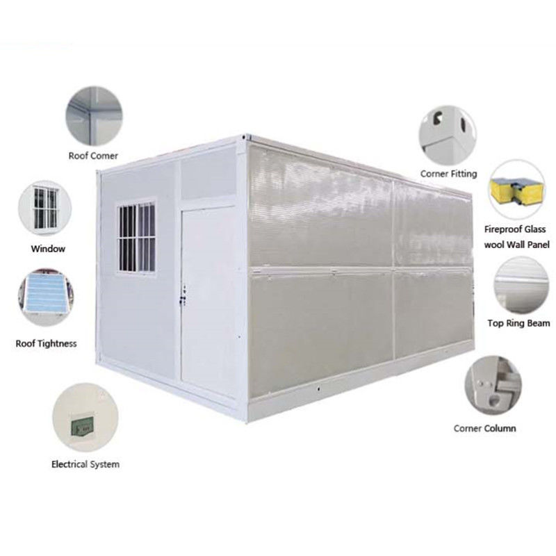 O recipiente modular portátil da casa do escritório do local galvanizou o OEM portátil pré-fabricado de aço da cabine
