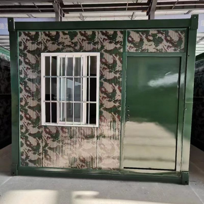 Do recipiente modular portátil da casa da casa pré-fabricada recipiente de aço do escritório do local para o acampamento do exército