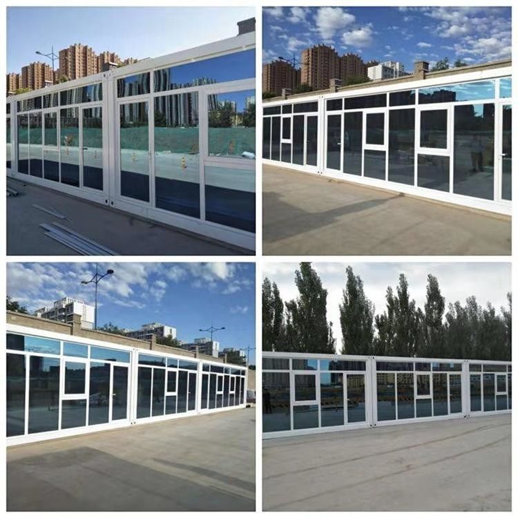 Casa de dobramento expansível do recipiente da casa pré-fabricada de vidro do núcleo para o transporte vivo moderno