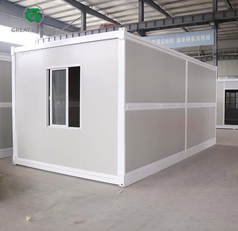 A casa de dobramento pré-fabricada do recipiente do móbil portátil é apropriada para o canteiro ou o exército de obras