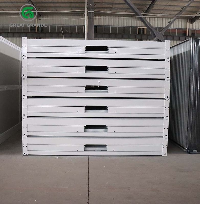 A casa de dobramento pré-fabricada do recipiente do móbil portátil é apropriada para o canteiro ou o exército de obras