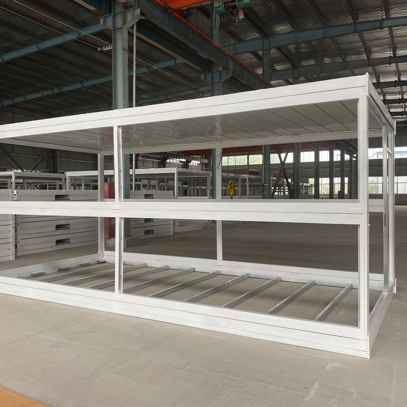 O escritório dobrável da casa pré-fabricada pré-fabricou o aço expansível da cor da casa do recipiente