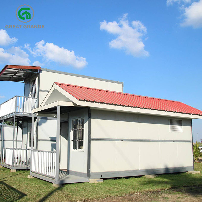 Casa do recipiente da dobradura da casa pré-fabricada para o escritório provisório e acomodação no canteiro de obras