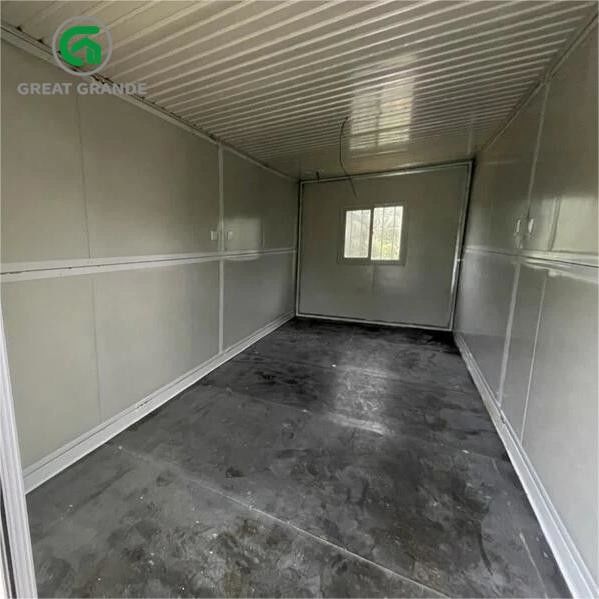 Parede de vidro de aço personalizada de Brown da porta da casa do recipiente da dobradura da casa pré-fabricada disponível para o arrendamento