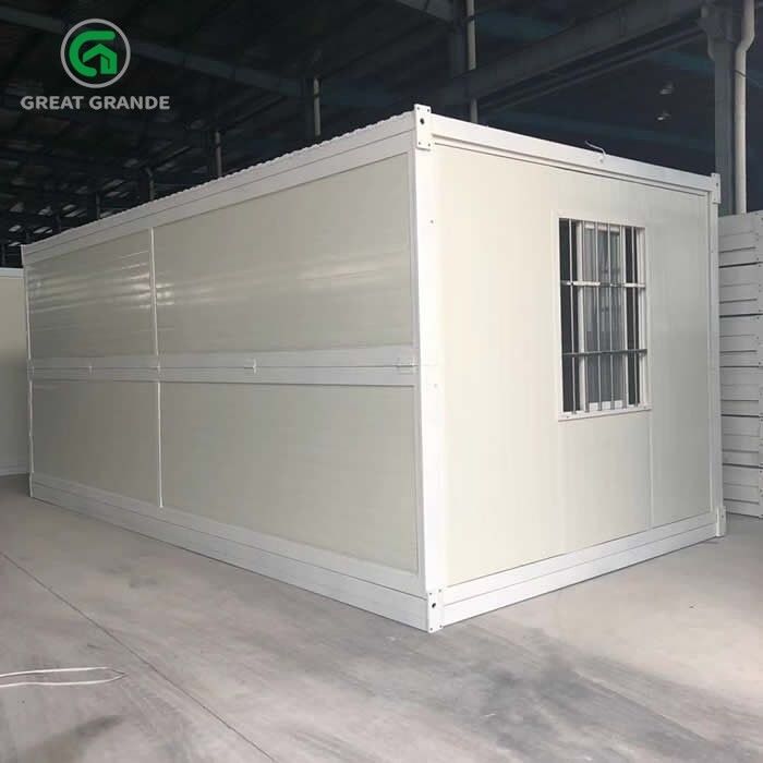 Casa de contêineres dobrável pré-fabricada para dormitórios