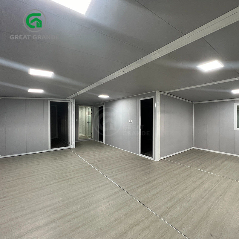 40ft Container de abrigo expansível Quadro Branco Painel de parede cinza Ponte quebrada Porta de alumínio