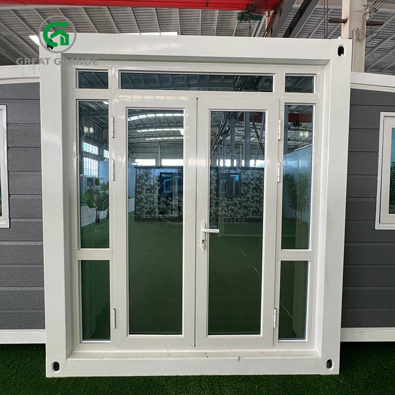 40ft Container de abrigo expansível Quadro Branco Painel de parede cinza Ponte quebrada Porta de alumínio