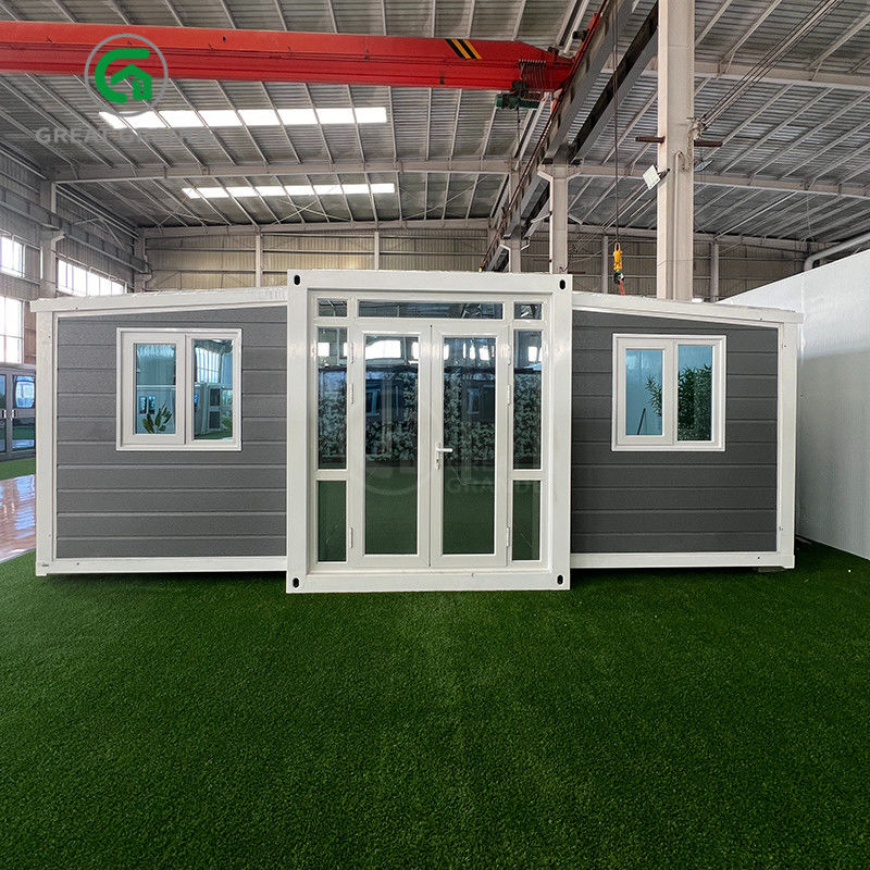 40ft Container de abrigo expansível Quadro Branco Painel de parede cinza Ponte quebrada Porta de alumínio