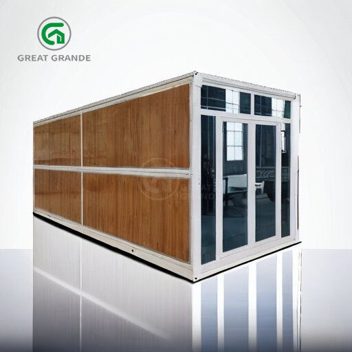 20ft Fold Out Container House Fabricante Tubos quadrados Aço galvanizado Instalação rápida
