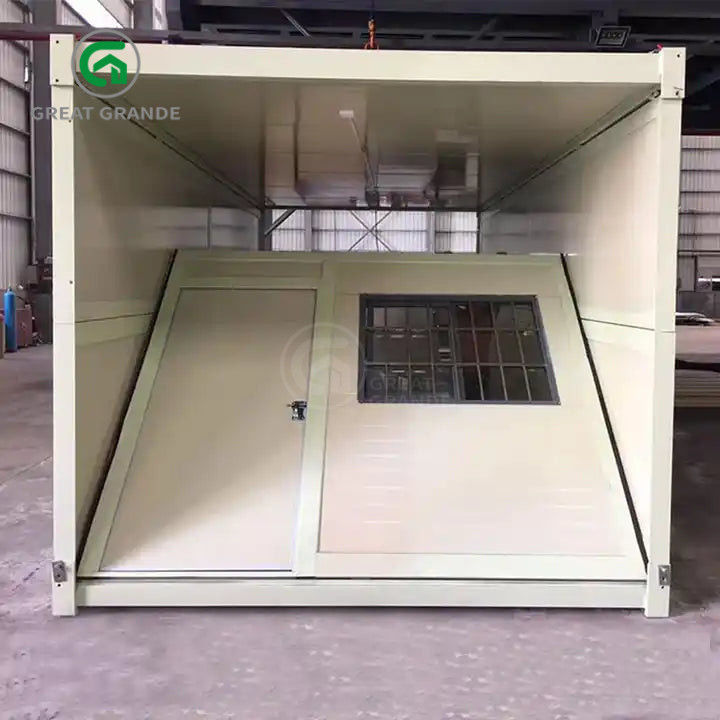 20ft Fold Out Container House Fabricante Tubos quadrados Aço galvanizado Instalação rápida