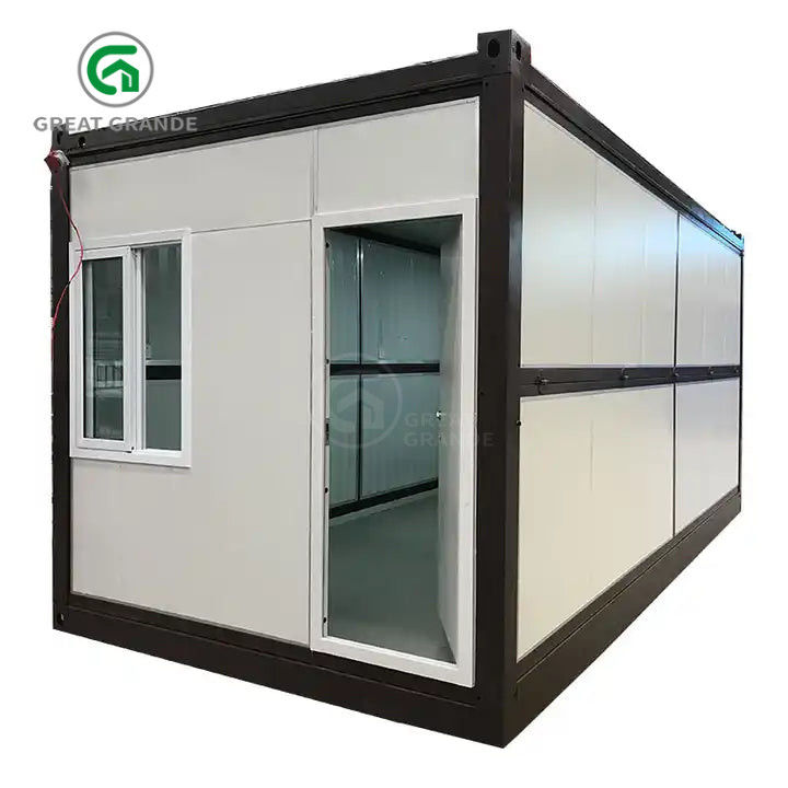 20ft Fold Out Container House Fabricante Tubos quadrados Aço galvanizado Instalação rápida