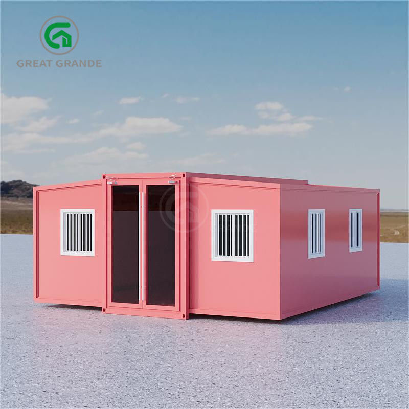 5600 mm * 6300 mm * 2250 mm Espaço interno 2 dormitórios Casas de contêineres pré-fabricadas com sanita