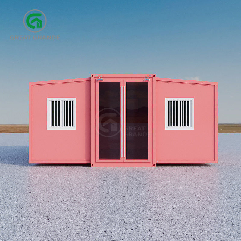 5600 mm * 6300 mm * 2250 mm Espaço interno 2 dormitórios Casas de contêineres pré-fabricadas com sanita