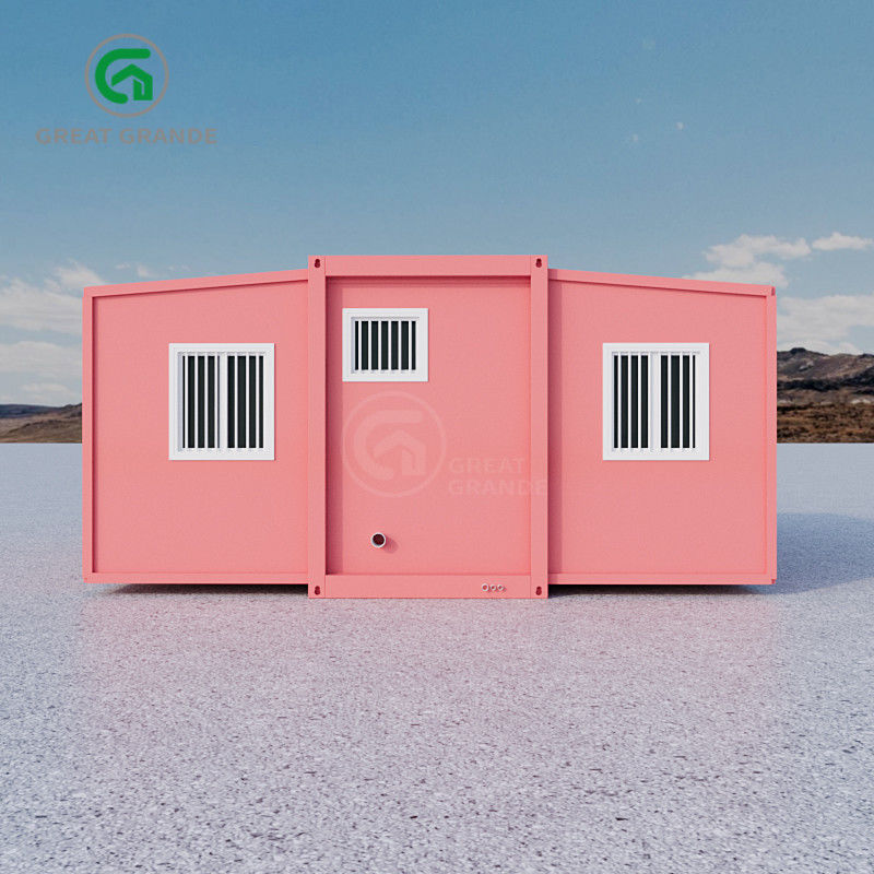 5600 mm * 6300 mm * 2250 mm Espaço interno 2 dormitórios Casas de contêineres pré-fabricadas com sanita