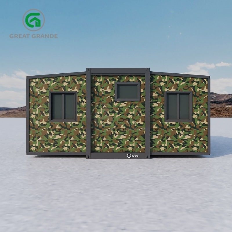 Casas expansíveis 5600 mm * 6300 mm * 2250 mm Espaço interno Instalação rápida