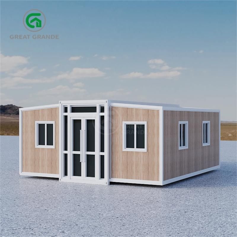 Casa pré-fabricada galvanizada de aço dobrável com cor exterior personalizável