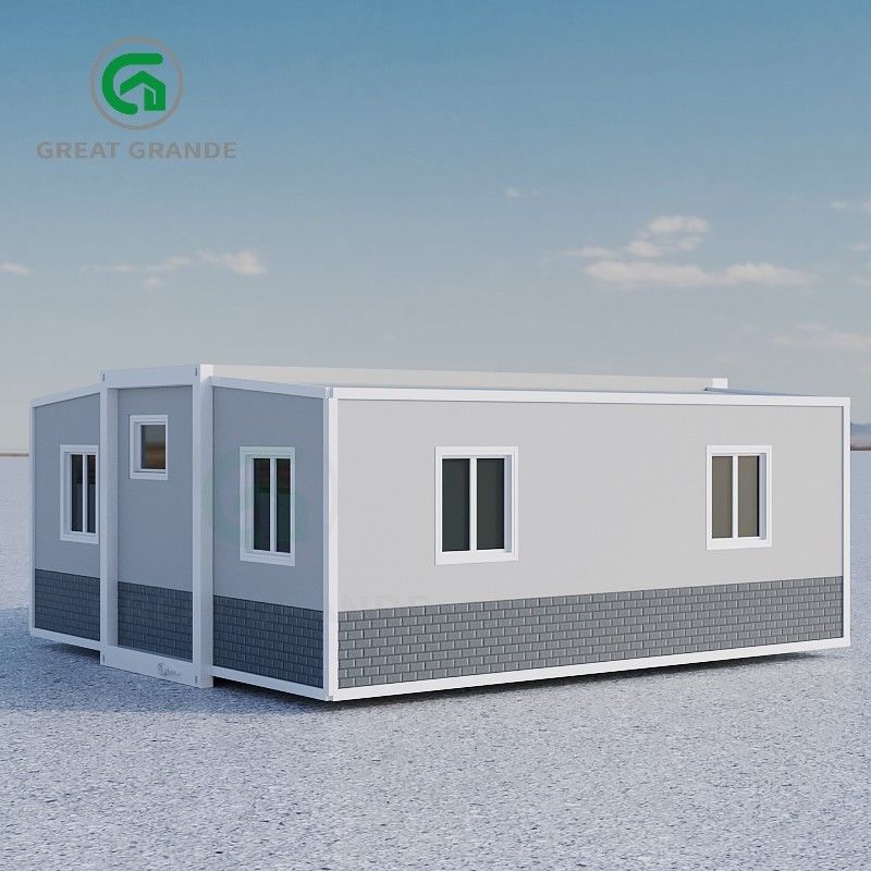 Casa de aço pré-fabricada fácil de montar Casa pré-fabricada para carga de neve 1,0 KN/m2