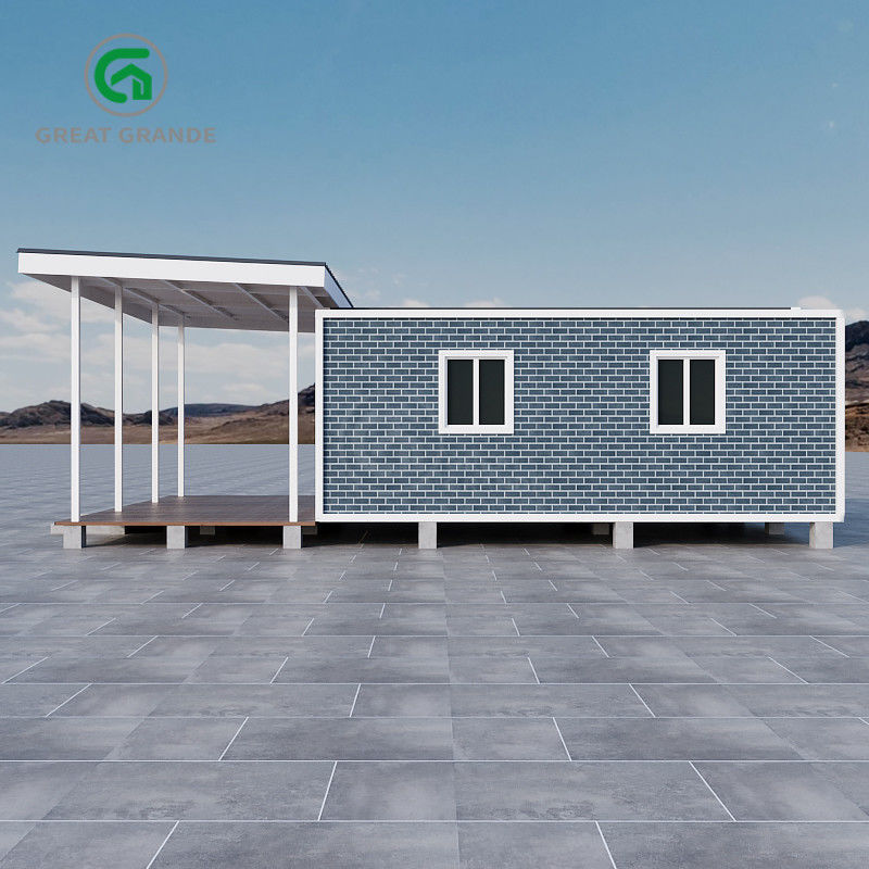 Carga de neve 1,0 KN/m2 Casa pré-fabricada expansível Resistente a intempéries durável para habitação temporária ou permanente