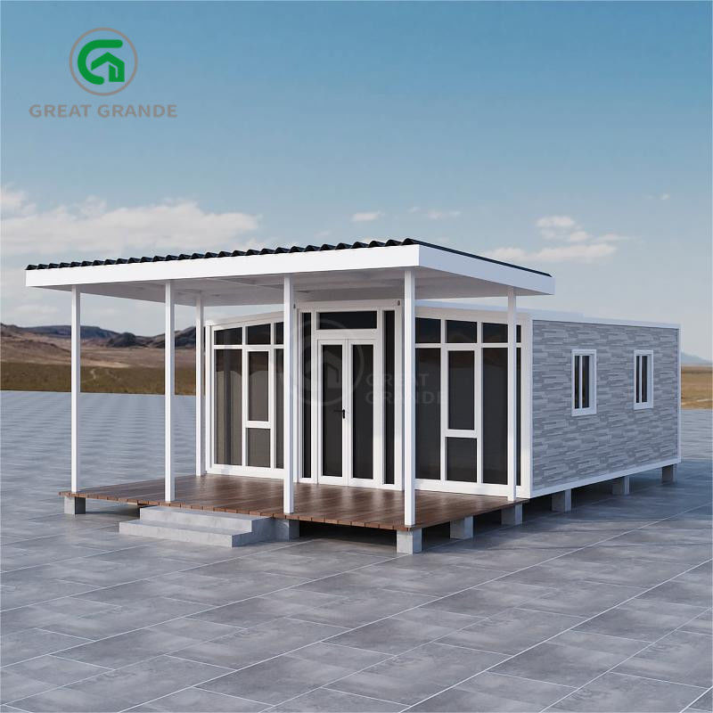 Casa pré-fabricada de design elegante com vantagens principais e exteriores personalizados