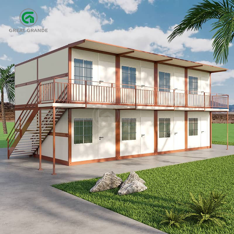 Container Porta anti-roubo especial de aço Container dobrável Casa com 15 anos de vida útil