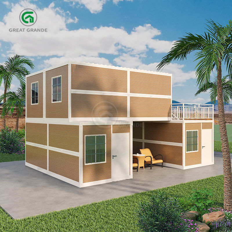 Construção e transporte Vantagens Casa de contêiner dobrável em apenas 4 passos Instalação rápida
