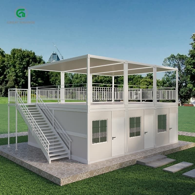 Container dobrável de estrutura de aço durável para casa Solução versátil para abrigos de socorro em desastres 2.0 KN/m2 Pressão do chão