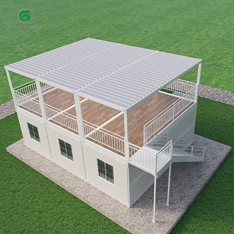 Container dobrável de estrutura de aço durável para casa Solução versátil para abrigos de socorro em desastres 2.0 KN/m2 Pressão do chão