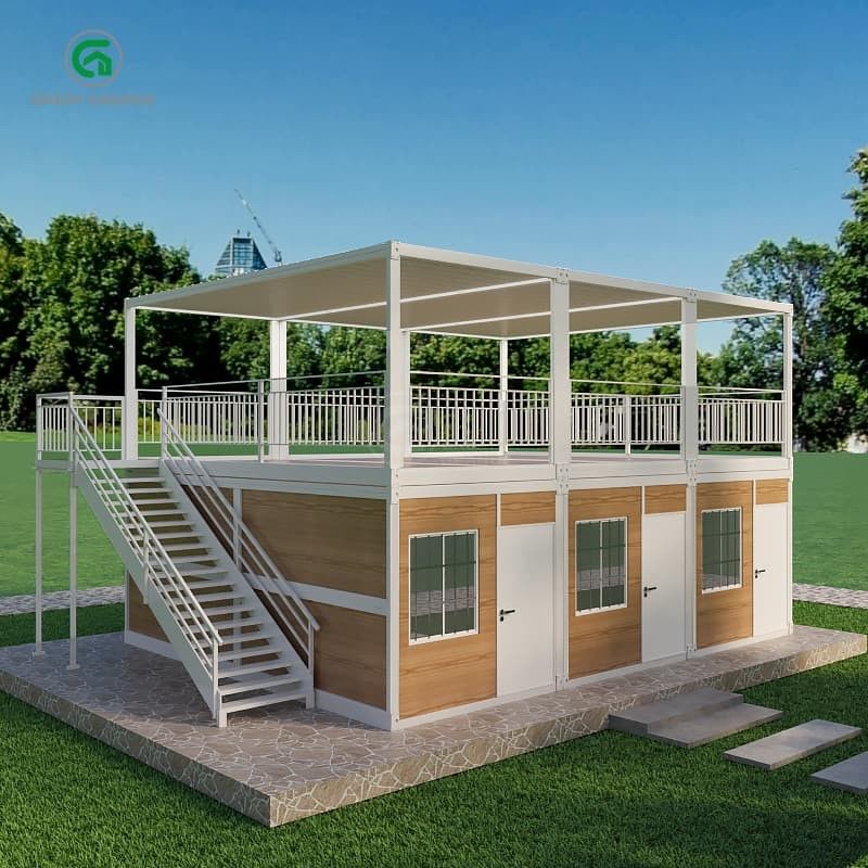 Pressão do chão 2.0 KN/m2 Casa de contêineres portátil com exterior personalizável e liberdade de design