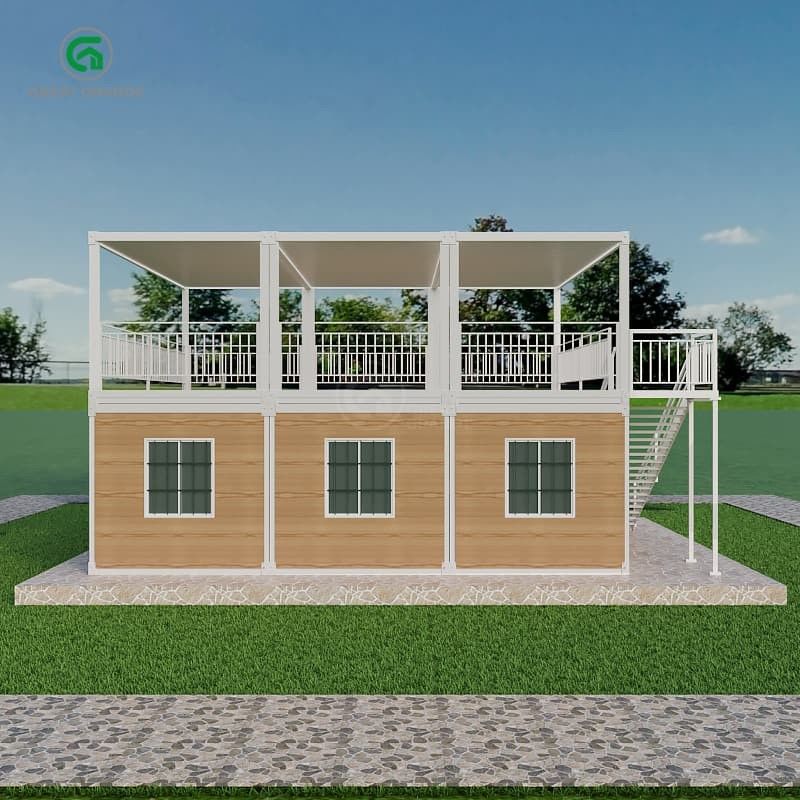 Pressão do chão 2.0 KN/m2 Casa de contêineres portátil com exterior personalizável e liberdade de design